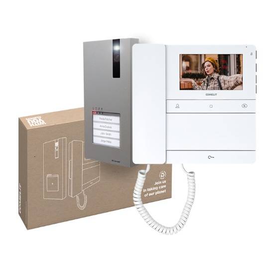 Kit Videocitofono Monofamiliare Quadra e People SimpleBus